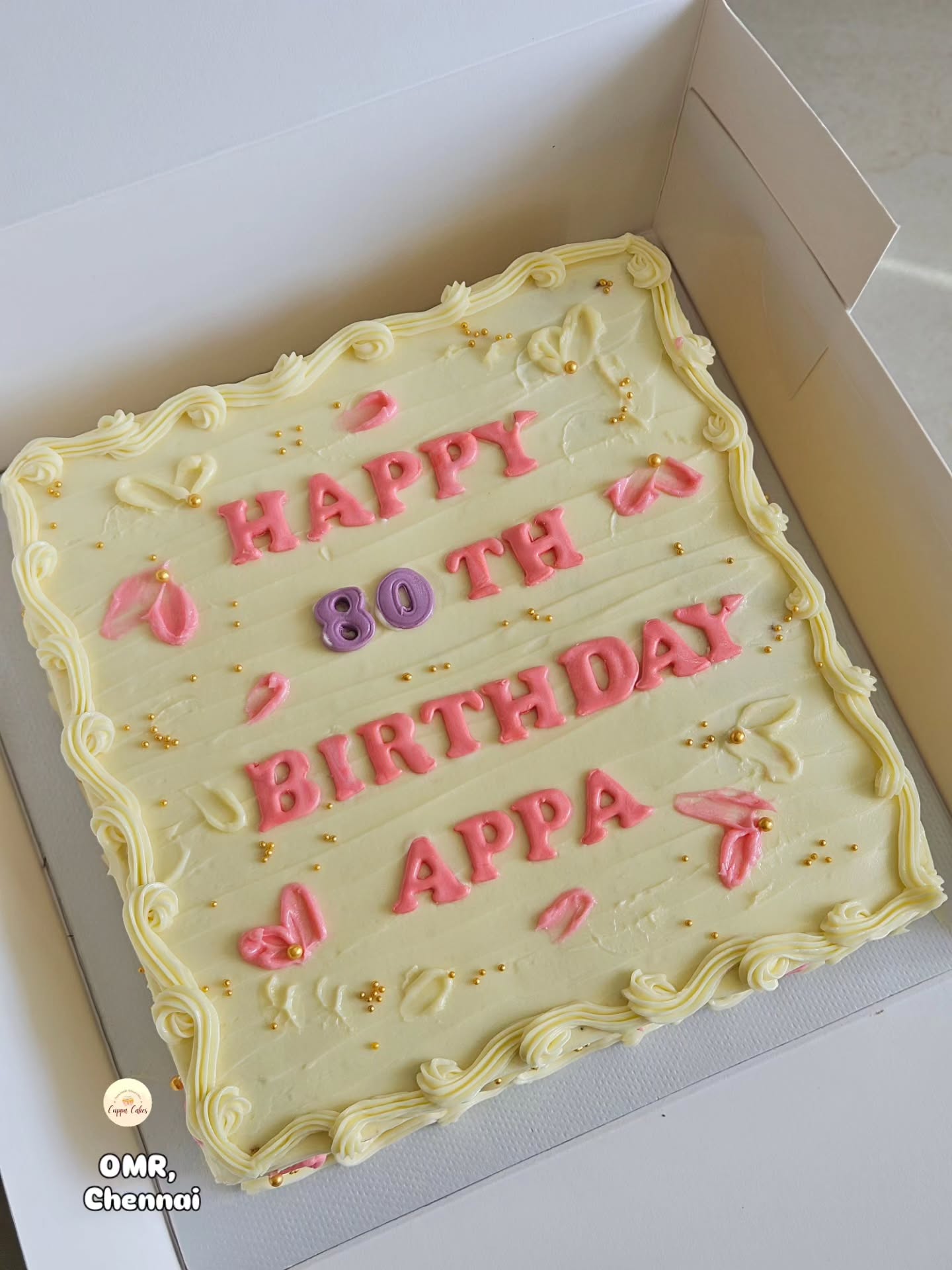 Buttercream sheet celebration cake